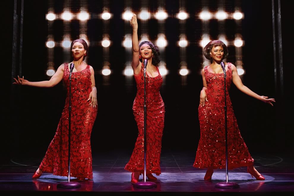 Temptations Jukebox Musical Brings Powerful Story to Altria Theater Brittny Smith, Amber Mariah Talley, Shayla Brielle G. from the National Touring Company of Ain’t Too Proud