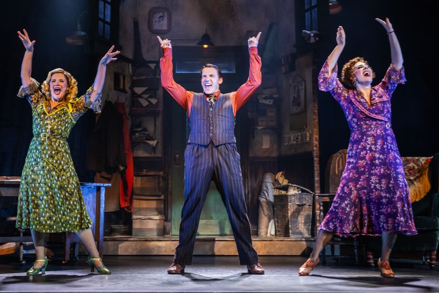 Stefanie Londino Has a New Take on Miss Hannigan Samantha Stevens, Jeffrey T. Kelly and Stefanie Londino(right) in the North American Tour of ANNIE. Photo by Evan Zimmerman for MurphyMade