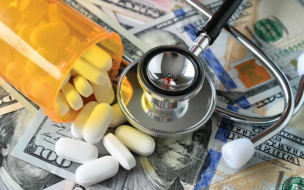 pills, medicine, and money