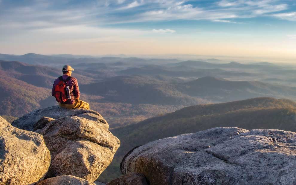 Virginia Is for Adventure Lovers! overlooking Virginia mountains