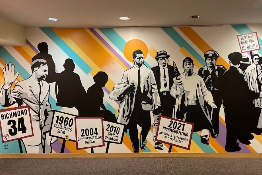 New Mural by Hamilton Glass at RPAA HQ Honors Richmond 34 mural by Hamilton Glass commemorating Richmond 34 at RPAA