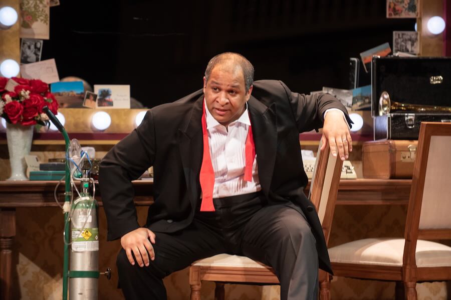 Solomon Shines in Thought-Provoking and Entertaining “Satchmo at the Waldorf” Jerold E. Solomon in Satchmo at the Waldorf. Photo by Aaron Sutten.