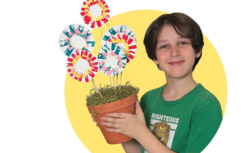 Make a Flower Print Bouquet! Flower Print Bouquet