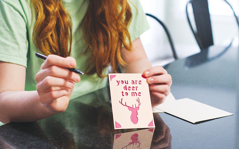 Raise Kids Who Raise Mailbox Flags! Child writing thank you note