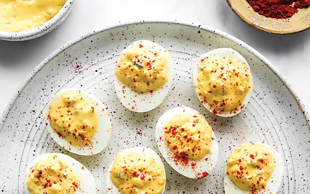 Healthier Classic Deviled Eggs