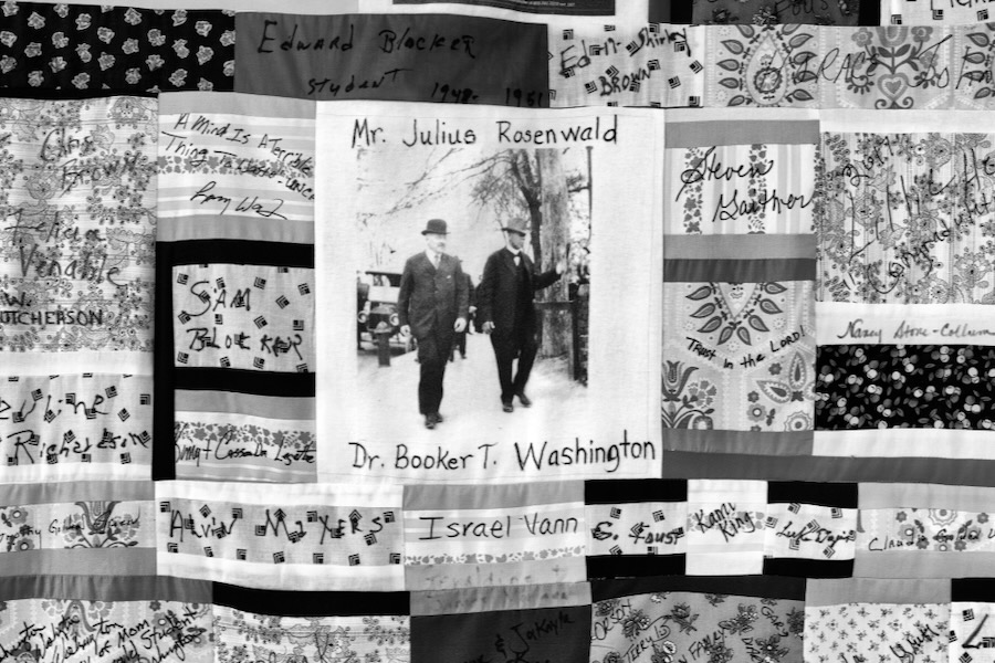 VMHC Honors Legacy of Rosenwald School Program in New Exhibition Julius Rosenwald & Booker T. Washington – Quilt celebrating Restoration of the Pine Grove School