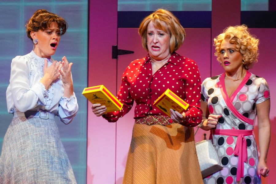 Virginia Rep’s Summer Musical Is a High-Energy, Talent-Packed Celebration Alia Bisharat Glidden, Susan Sanford, and Katie Goffman in “9 to 5: The Musical.” Photo by Jay Paul.