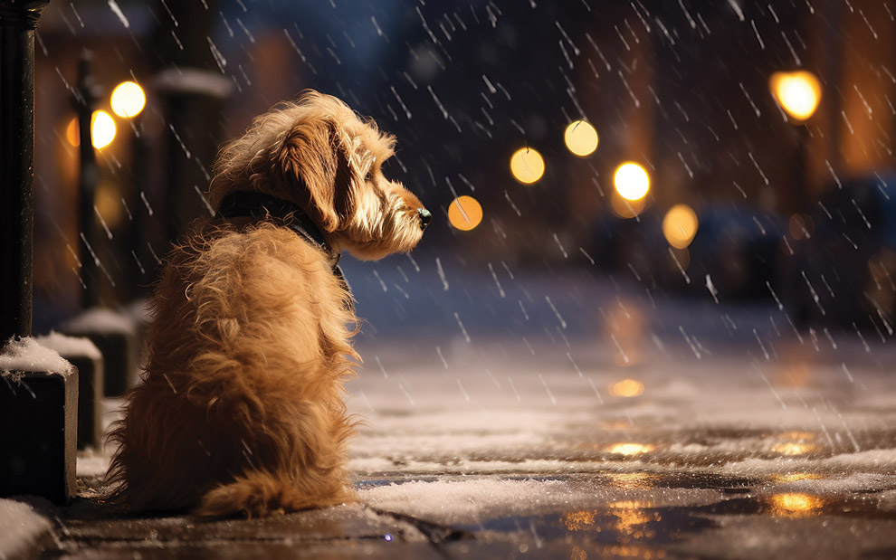 What to Do When Your Dog Is Lost lost dog in the rain