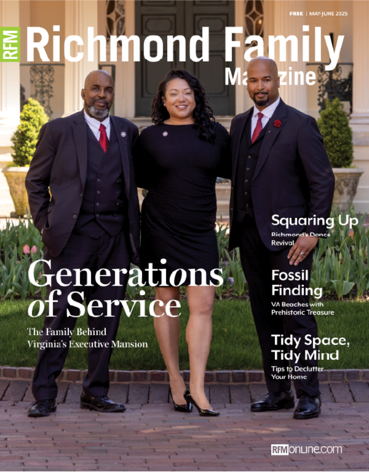 May-June 2025 The Townes family tells the story of their lineage of service, the history of square dancing and how it is making a revival in Richmond, ways to declutter your space and mind, where to find fossils at Virginia beaches