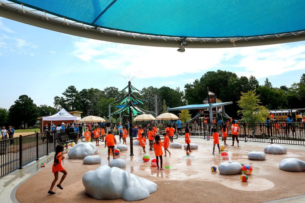 Chesterfield Opens County’s First Splash Pad at Beulah Park Splash Pad at Beulah Park