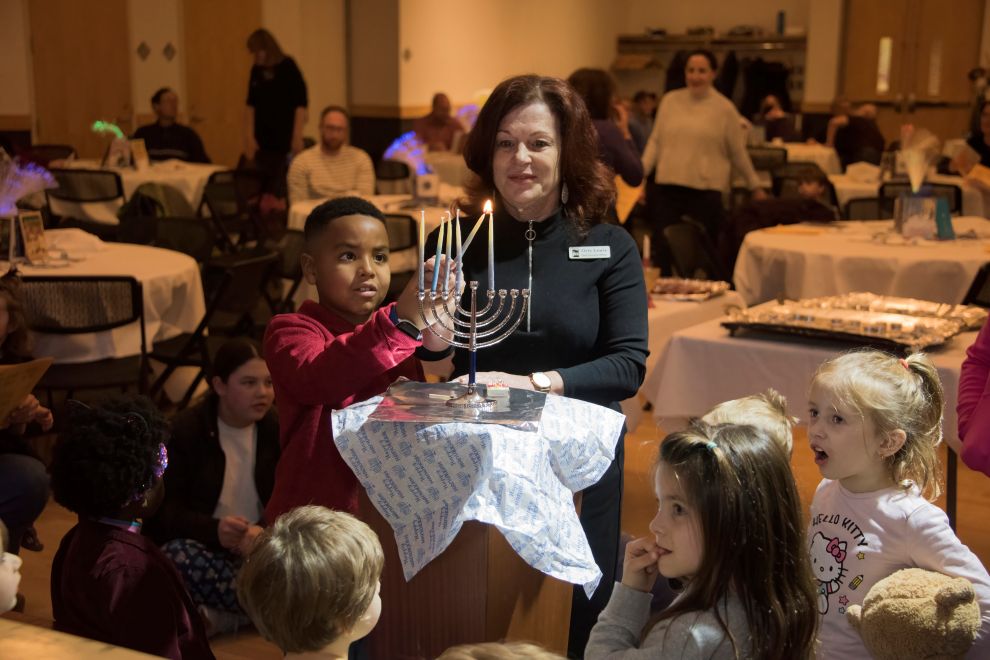 Orly Lewis, CEO of Weinstein JCC in Richmond, Virginia - at Shabbat Sha-Bang_Photo credit Tom Topinka