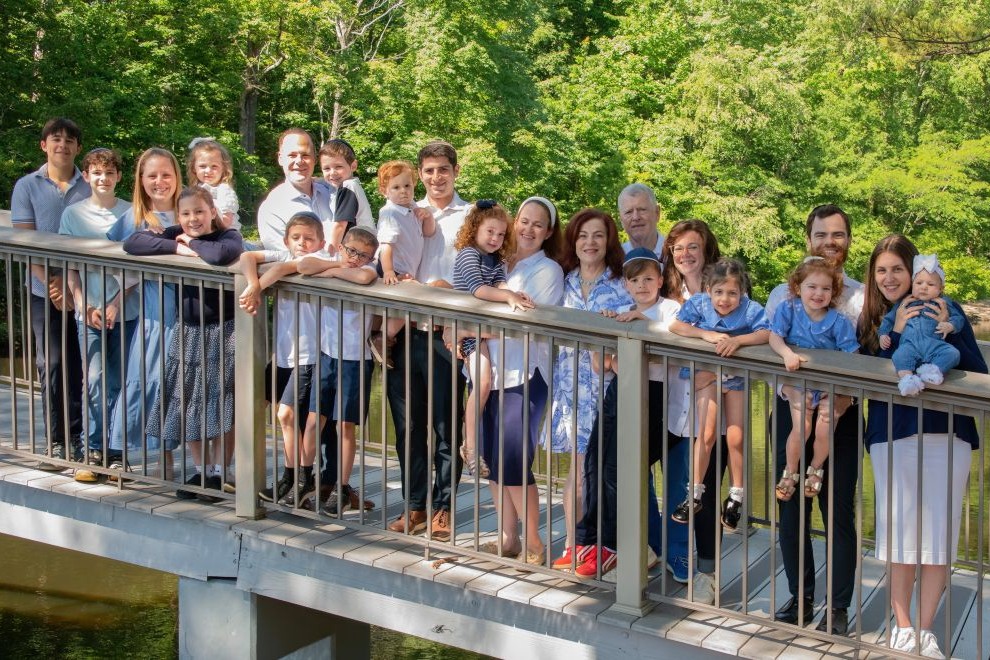 Orly Lewis, CEO of Weinstein JCC in Richmond, Virginia - with family at University of Richmond