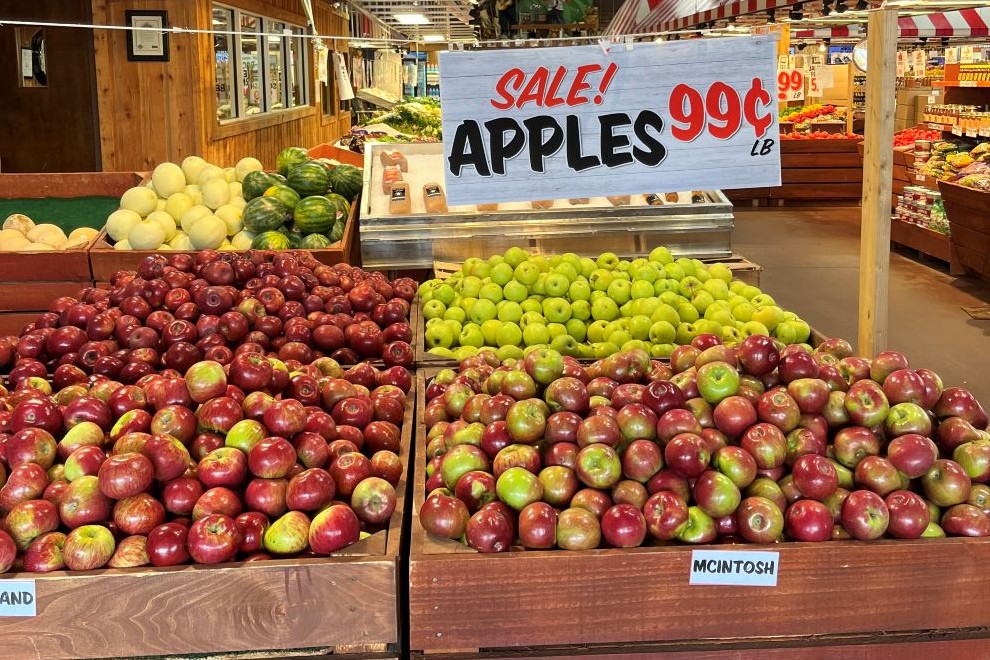 apples at Tom Leonard's