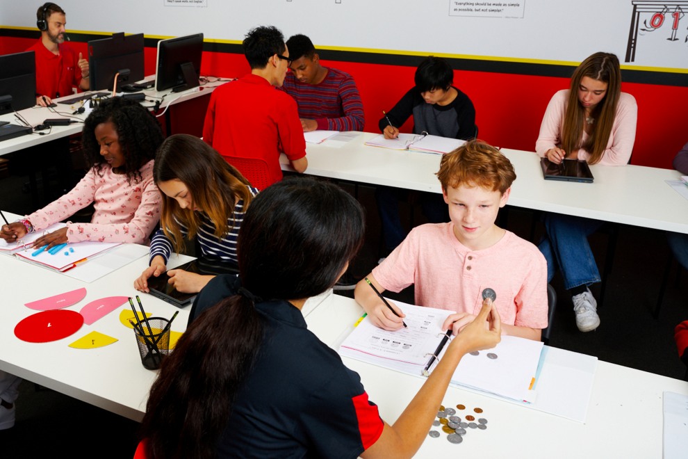 Mathnasium instruction in action