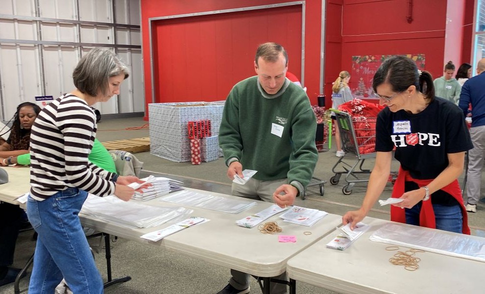 The Salvation Army Angel Tree Brings Christmas Dreams to Life Salvation Army Angel Tree volunteers