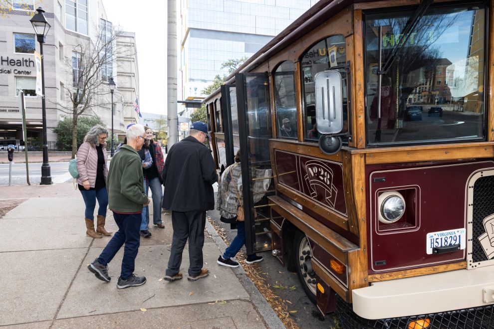 Winter Wander - trolley ride - Richmond, VA - The Valentine