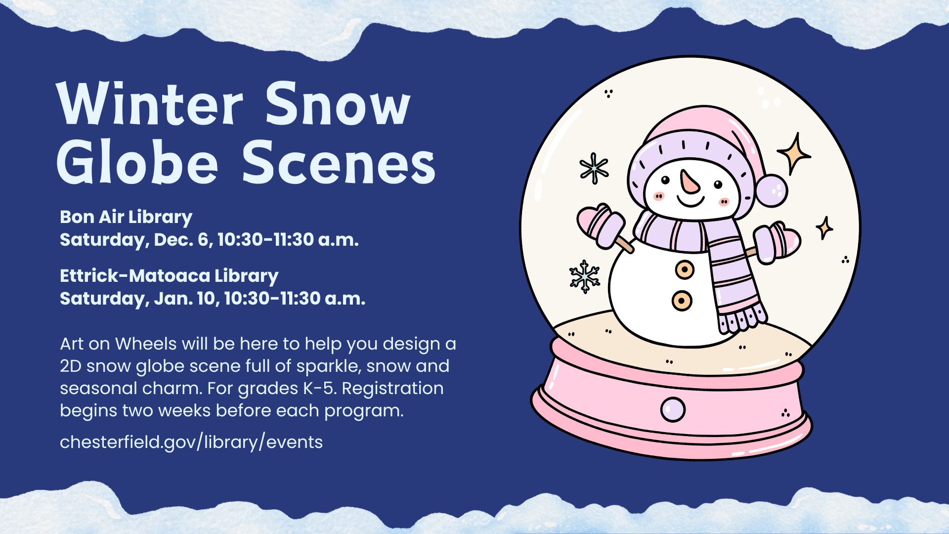 Making Winter Snow Globe Scenes