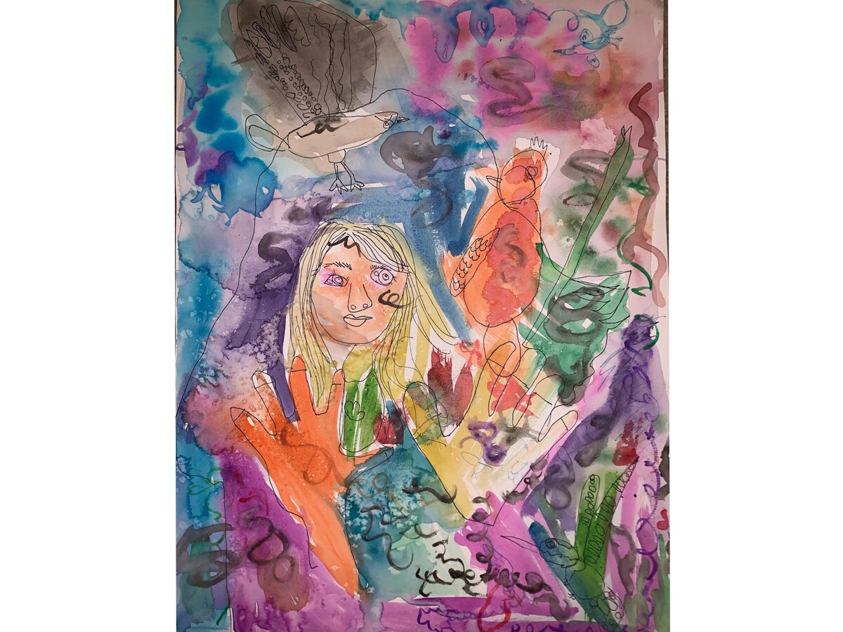 Midlothian 7-year-old Creates Art Illustrating How Pop Might See the World