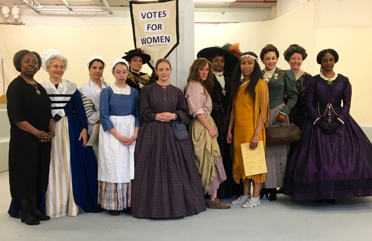 Historic Figures in Costume Inspire Virginia Women’s Monument Sculptor